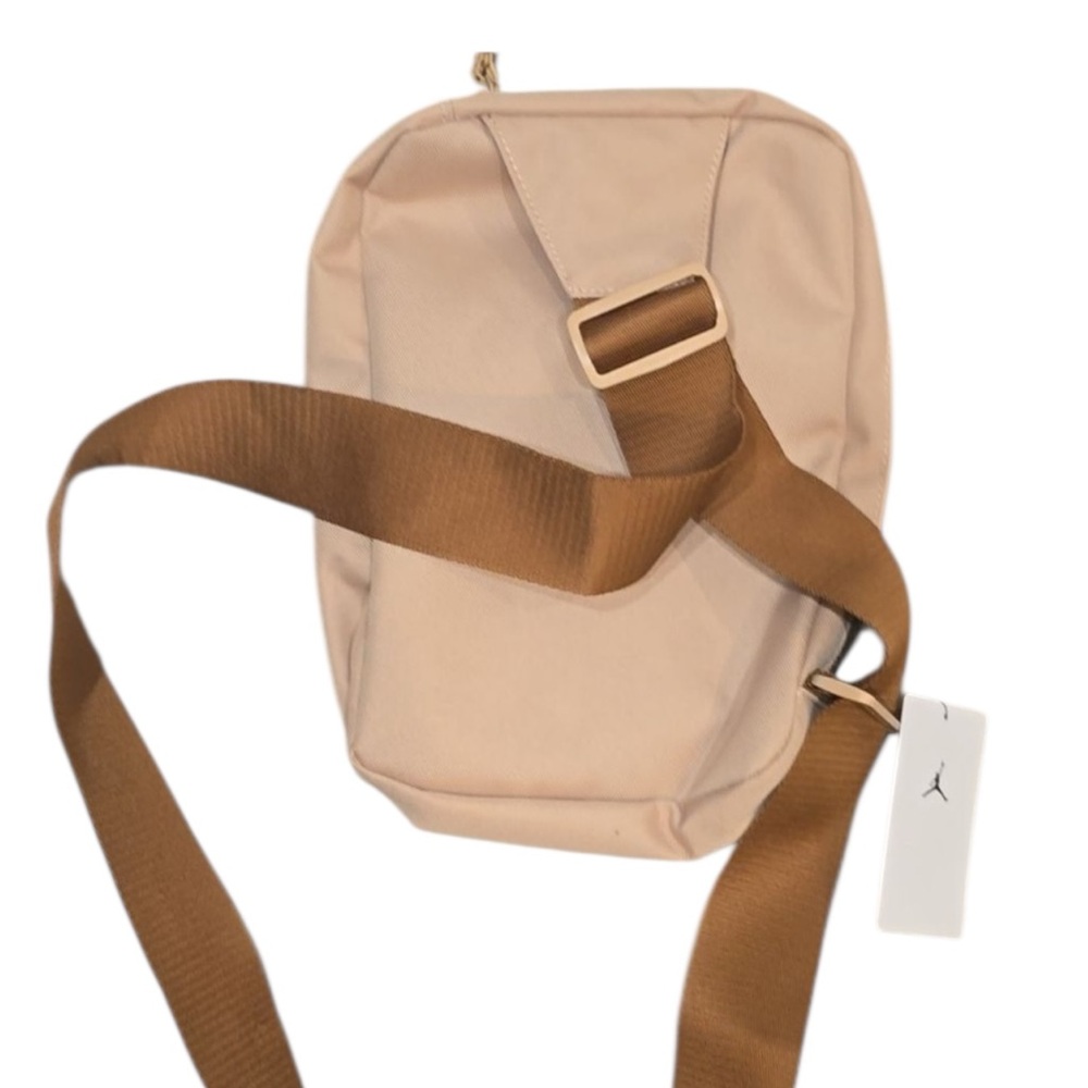 Nike Jordan Air Hesi Crossbody Sling Bag Tan Brown Jumpman Backpack Nylon Small - Picture 13 of 14